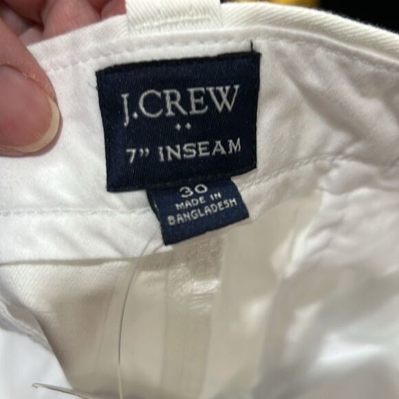 J. Crew LO923 7" Flex Chino Short For Men white NWT size 30 - Picture 7 of 12